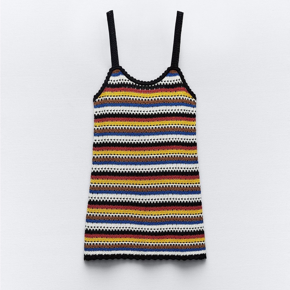 Crochet Mini Dress Zara